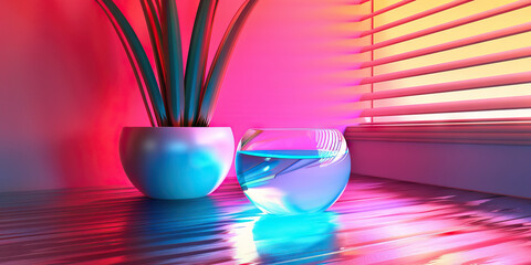 Neon Nook: A vivid and vibrant collection of neon-hued home accessories, adding a pop of color to any space