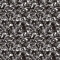Seamless abstract textured pattern. Simple background texture. Black, white. Digital brush strokes. Design for textile fabrics, wrapping paper, background, wallpaper, cover. Illustration.
