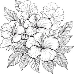 Tropical Plant Tattoo Design Art Tranquil Graphic Innovation Exotic Leafy Art Illustration Abstract Iconic Development