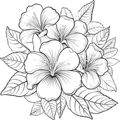 Botanical Leafy Vector Art Abstract Graphic Art Tropical Plant Artwork Illustration Design Natural Iconic Design