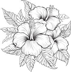 Jungle Flower Symbolism Abstract Logo Formulation Vibrant Flora Icon Minimalist Iconic Imagery