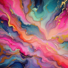 Neon Dreams: Relaxation Background with Captivating Neon Colors