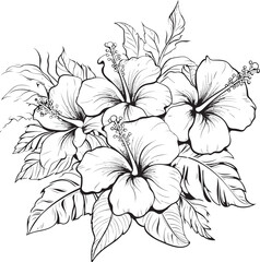 Jungle Flower Bouquet Creative Logo Vision Orchid and Palm Leaf Symbol Minimalist Iconic Imagery