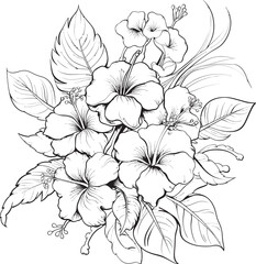 Botanical Paradise Illustration Symbolic Logo Expression Vibrant Tropical Leaf Minimalist Iconic Imagery