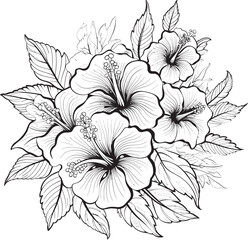 Tropical Leaf Harmony Abstract Graphic Inspiration Orchid and Palm Leaf Fusion Natural Logo Expression