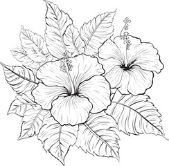 Jungle Floral Artistry Symbolic Icon Design Botanical Paradise Harmony Contemporary Graphic Design