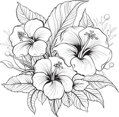 Exotic Leafy Greenery Vibrant Logo Creations Botanical Paradise Artistic Floral Emblem