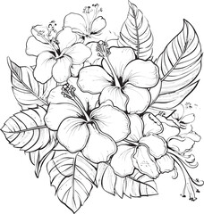 Orchid and Fern Elegance Artistic Graphic Creations Tropical Bloom Harmony Symbolic Logo Expressions