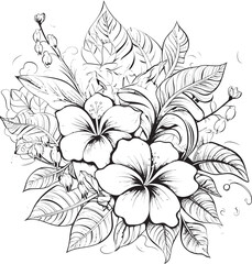 Vibrant Floral Fantasy Abstract Logo Formulations Exotic Leafy Spirit Contemporary Graphic Designs