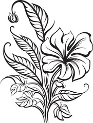 Exotic Leafy Spirit Contemporary Graphic Design Botanical Paradise Icon Simple Logo Development