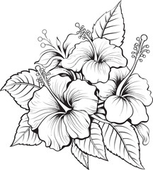 Colorful Tropical Plant and Flower Icon Vibrant Graphic Symbol Island Paradise Blossom Logo Tropical Design