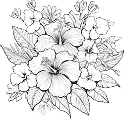 Botanical Vector Art Natural Iconic Creation Tropical Plant Graphic Design Serene Graphic Representation