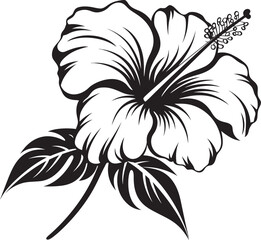 Vibrant Hibiscus Oasis Tranquil Logo Development Hibiscus Symbolism Modern Logo Creation