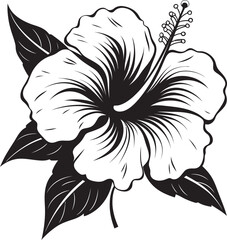 Hibiscus Floral Fusion Abstract Graphic Inspiration Hibiscus Flower Vector Art Serene Graphic Identity