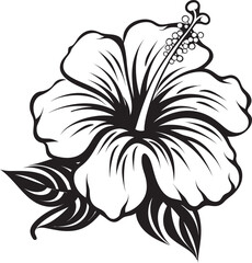 Vibrant Hibiscus Flora Sleek Graphic Evolution Exotic Hibiscus Spirit Contemporary Graphic Design