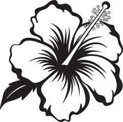 Exotic Hibiscus Essence Minimal Logo Integration Hibiscus Floral Fusion Abstract Graphic Inspiration