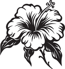 Hibiscus Bloom Iconic Tropical Elegance Exotic Hibiscus Design Vibrant Logo Creation