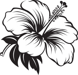 Hibiscus Geometric Pattern Stylish Logo Creation Vibrant Hibiscus Illustration Artful Logo Representation
