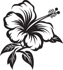 Vibrant Hibiscus Oasis Tranquil Logo Development Hibiscus Symbolism Modern Logo Creation