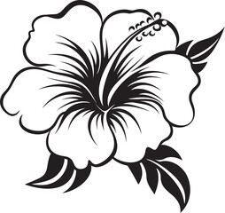 Hibiscus Floral Design Creative Icon Evolution Hibiscus Vector Illustration Minimal Graphic Structure