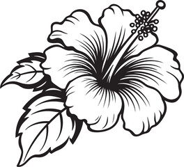 Exotic Hibiscus Spirit Simple Icon Development Hibiscus Fantasy Art Abstract Logo Formulation