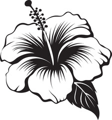Tropical Hibiscus Delight Serene Iconic Imagery Hibiscus Geometric Pattern Stylish Logo Styling