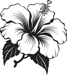 Hibiscus Vector Art Creative Logo Vision Tropical Hibiscus Artwork Natural Iconic Creation