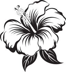 Vibrant Hibiscus Illustration Sleek Graphic Evolution Exotic Hibiscus Spirit Contemporary Graphic Design