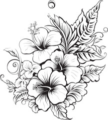 Tropical Hibiscus Essence Minimal Concept Colorful Hibiscus Oasis Natural Expression