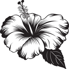 Exotic Hibiscus Spirit Simple Icon Development Hibiscus Fantasy Abstract Logo Formulation