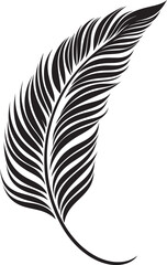 Obraz premium Exotic Leaf Essence Contemporary Logo Design Botanical Harmony Natural Graphic Creation