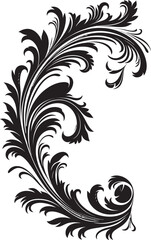 Vintage Botanical Corner Iconic Symbolism Retro Floral Corner Detail Artistic Sophistication