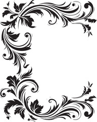 Antique Botanical Corner Timeless Beauty Retro Style Floral Corner Vintage Artistry