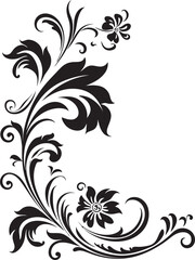 Vintage Floral Detail Timeless Beauty Victorian Corner Ornament Traditional Elegance