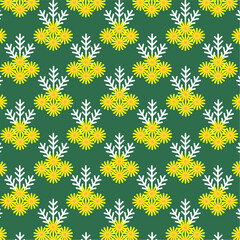Art & Illustration Dusty miller flower pattern