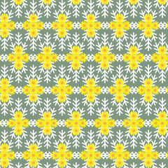 Art & Illustration Dusty miller flower pattern