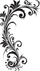 Retro Style Floral Corner Design with Enduring Character Vintage Floral Detail Artistic Legacy Reimagined