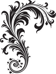 Fototapeta premium Antique Corner Design A testament to historical elegance Vintage Style Floral Corner Echoes of an Era of Refinement