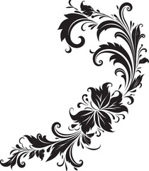 Retro Style Floral Corner Reviving Art Deco Influence Vintage Floral Detail Revitalizing Traditional Art