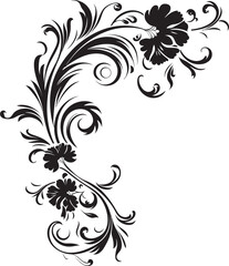 Vintage Botanical Detail Nurturing Artistic Tradition Elegant Victorian Corner Detail Celebrating Delicate Design