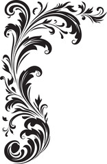 Delicate Victorian Floral Corner Artistic Excellence in Every Curve Vintage Floral Corner Timeless Elegance in Design