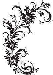 Antique Style Corner Illustration Elegance in Design Vintage Decorative Element Symbolic Beauty Revived