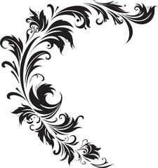 Antique Botanical Corner Nostalgia with Natural Beauty Retro Style Floral Corner Art Deco Influence Reimagined