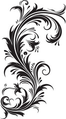 Antique Botanical Corner Symbol of Historic Eras Retro Style Floral Corner Design Character Renewed