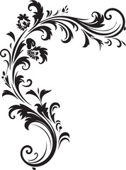 Antique Botanical Corner Nostalgia with Natural Beauty Retro Style Floral Corner Art Deco Influence Reimagined