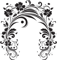 Retro Style Floral Corner Art Deco Influence Reimagined Vintage Floral Detail Timeless Beauty Evoked