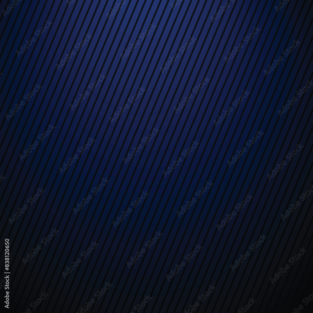 Poster Blue abstract background. blue radial gradient with lines. diagonal lines. linear website template on blue backdrop