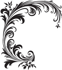 Classic Vintage Floral Corner Crafting Beauty of Eras Past Antique Style Corner Illustration Vintage Beauty in Detail