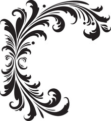 Vintage Floral Detail Reviving Classic Beauty Victorian Corner Art Elegance in Every Curve