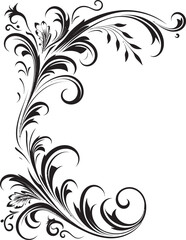 Victorian Corner Art Elegance in Every Curve Antique Floral Corner Historical Artistry